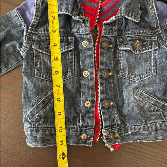 Vintage 2000s Y2K Guess Baby Denim Jean Jacket Baby Embroidered 12M - Picture 11 of 12